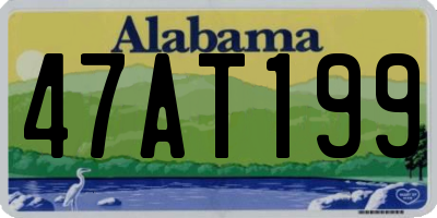 AL license plate 47AT199