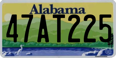 AL license plate 47AT225