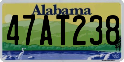 AL license plate 47AT238