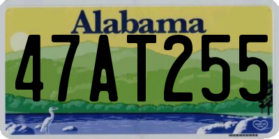 AL license plate 47AT255