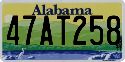AL license plate 47AT258