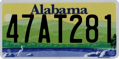 AL license plate 47AT281