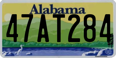 AL license plate 47AT284
