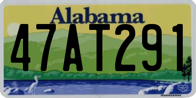 AL license plate 47AT291