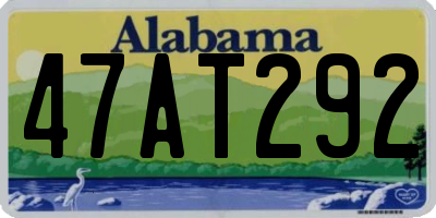 AL license plate 47AT292