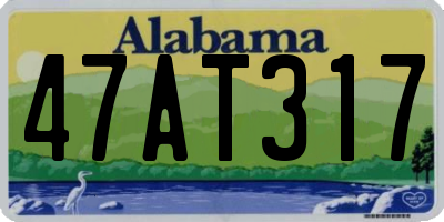 AL license plate 47AT317