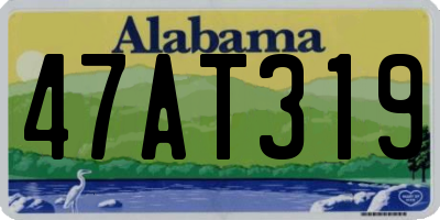 AL license plate 47AT319