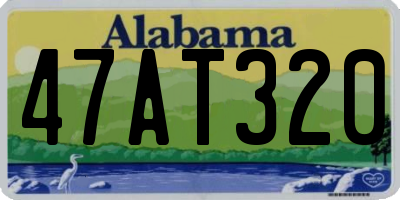 AL license plate 47AT320