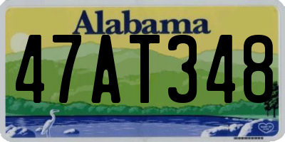AL license plate 47AT348