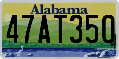 AL license plate 47AT350