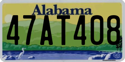 AL license plate 47AT408