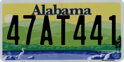 AL license plate 47AT441