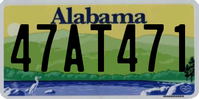 AL license plate 47AT471