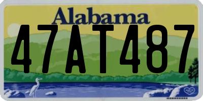 AL license plate 47AT487