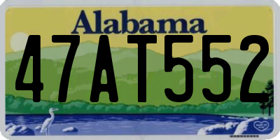 AL license plate 47AT552