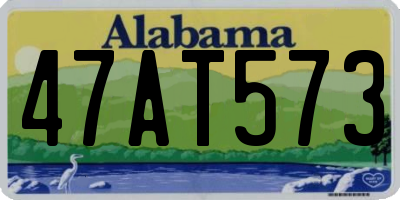 AL license plate 47AT573
