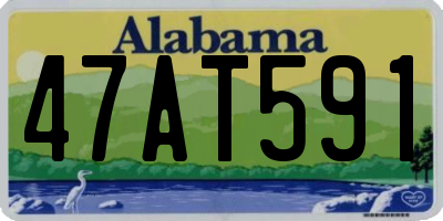 AL license plate 47AT591