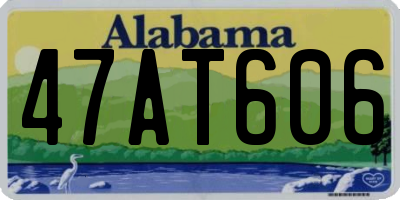 AL license plate 47AT606