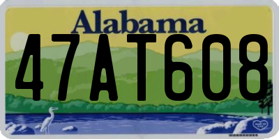 AL license plate 47AT608