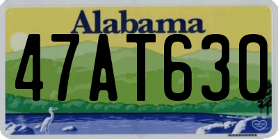 AL license plate 47AT630