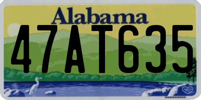 AL license plate 47AT635