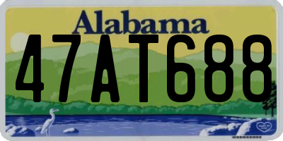 AL license plate 47AT688