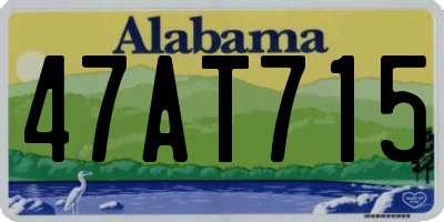 AL license plate 47AT715