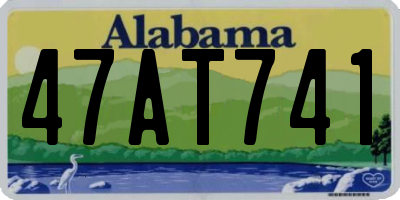 AL license plate 47AT741