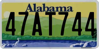 AL license plate 47AT744