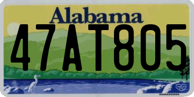 AL license plate 47AT805