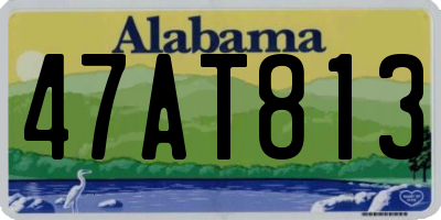 AL license plate 47AT813