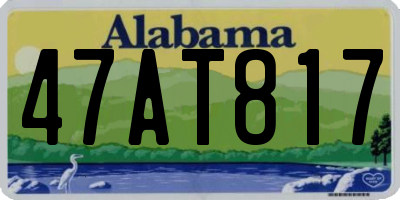 AL license plate 47AT817