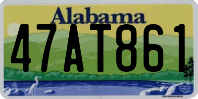 AL license plate 47AT861