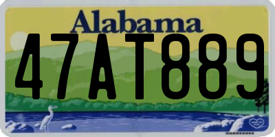 AL license plate 47AT889