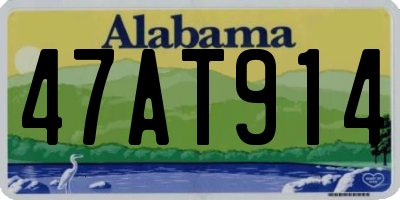AL license plate 47AT914