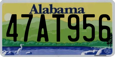 AL license plate 47AT956