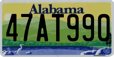 AL license plate 47AT990