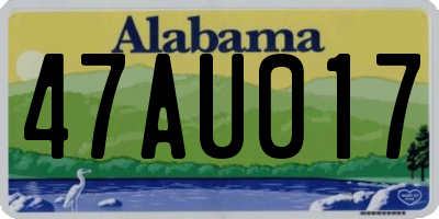 AL license plate 47AU017