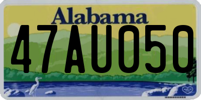AL license plate 47AU050
