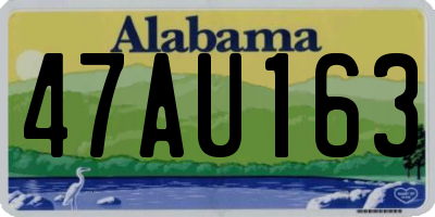 AL license plate 47AU163