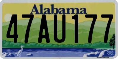AL license plate 47AU177