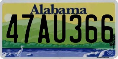 AL license plate 47AU366