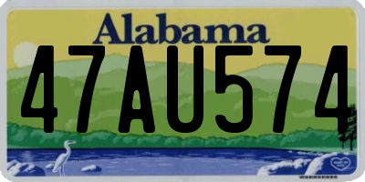 AL license plate 47AU574