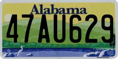 AL license plate 47AU629