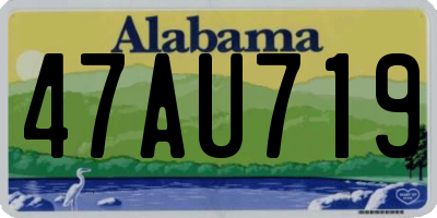 AL license plate 47AU719