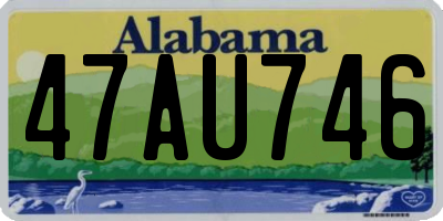 AL license plate 47AU746
