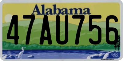 AL license plate 47AU756