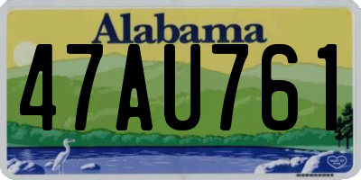 AL license plate 47AU761