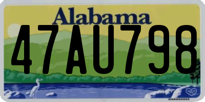 AL license plate 47AU798