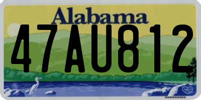AL license plate 47AU812
